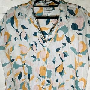 Rachel Zoe Size Large Linen Top